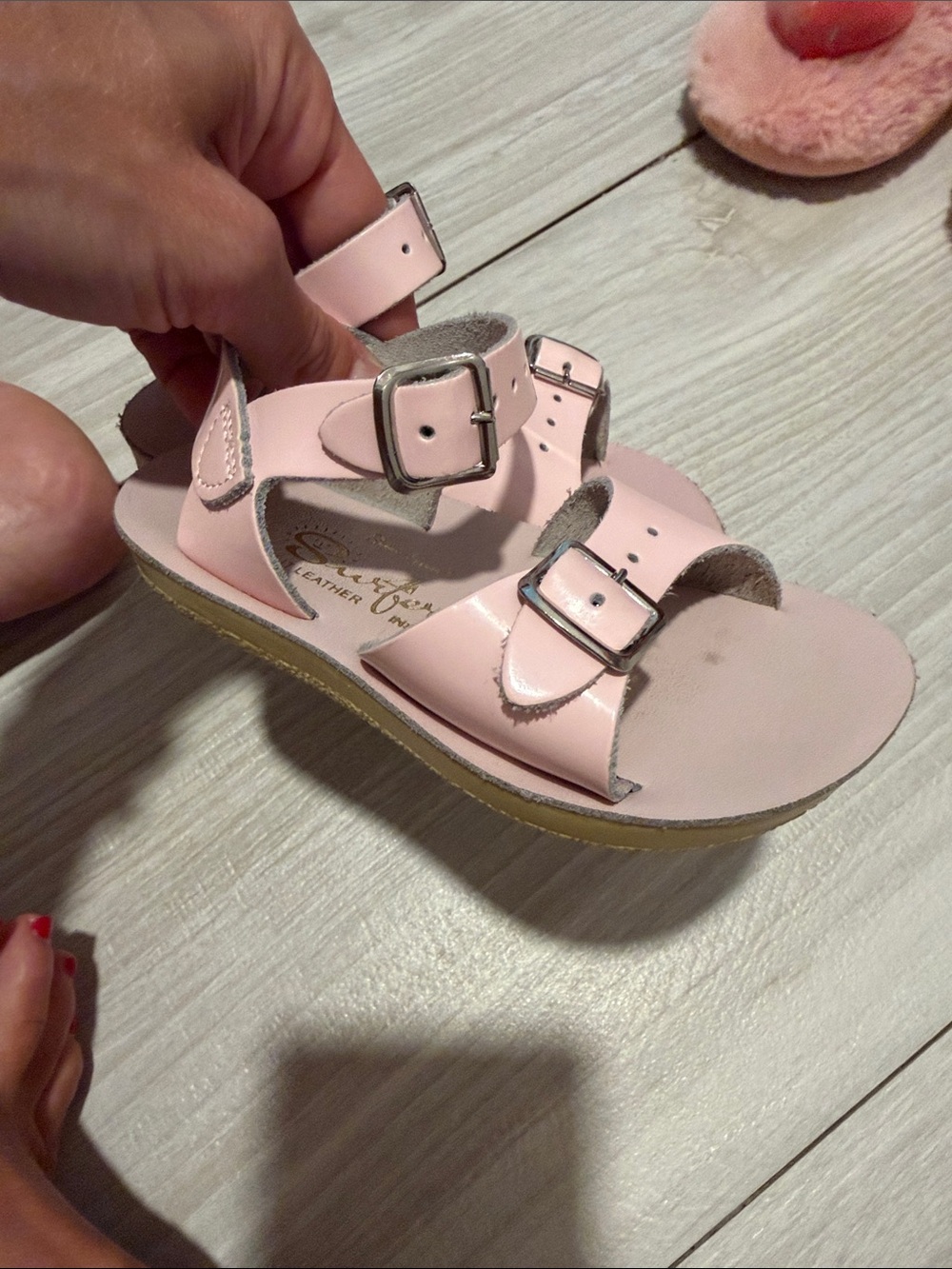 Salt Water Sandals Kids Pink Buckle Sandals